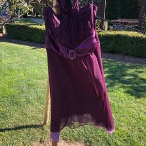 GONE Short purple cocktail dress